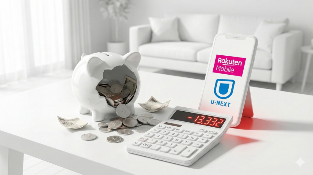 楽天最強U-NEXTの損益分岐点は